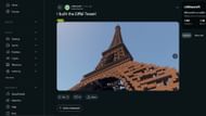 u/bubbaflubba2's Eiffel Tower made of mud bricks was well-received (Image via u/bubbaflubba2/Reddit)
